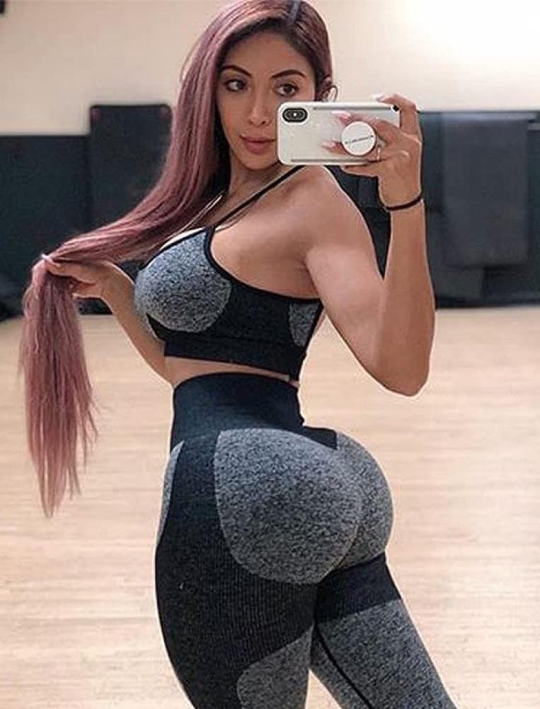 Elevate Your Workout with Our Women’s Seamless 2-Piece Yoga Set - Stylish Cross-Strap Sports Bra and High-Waist Leggings for Ultimate Comfort and Performance