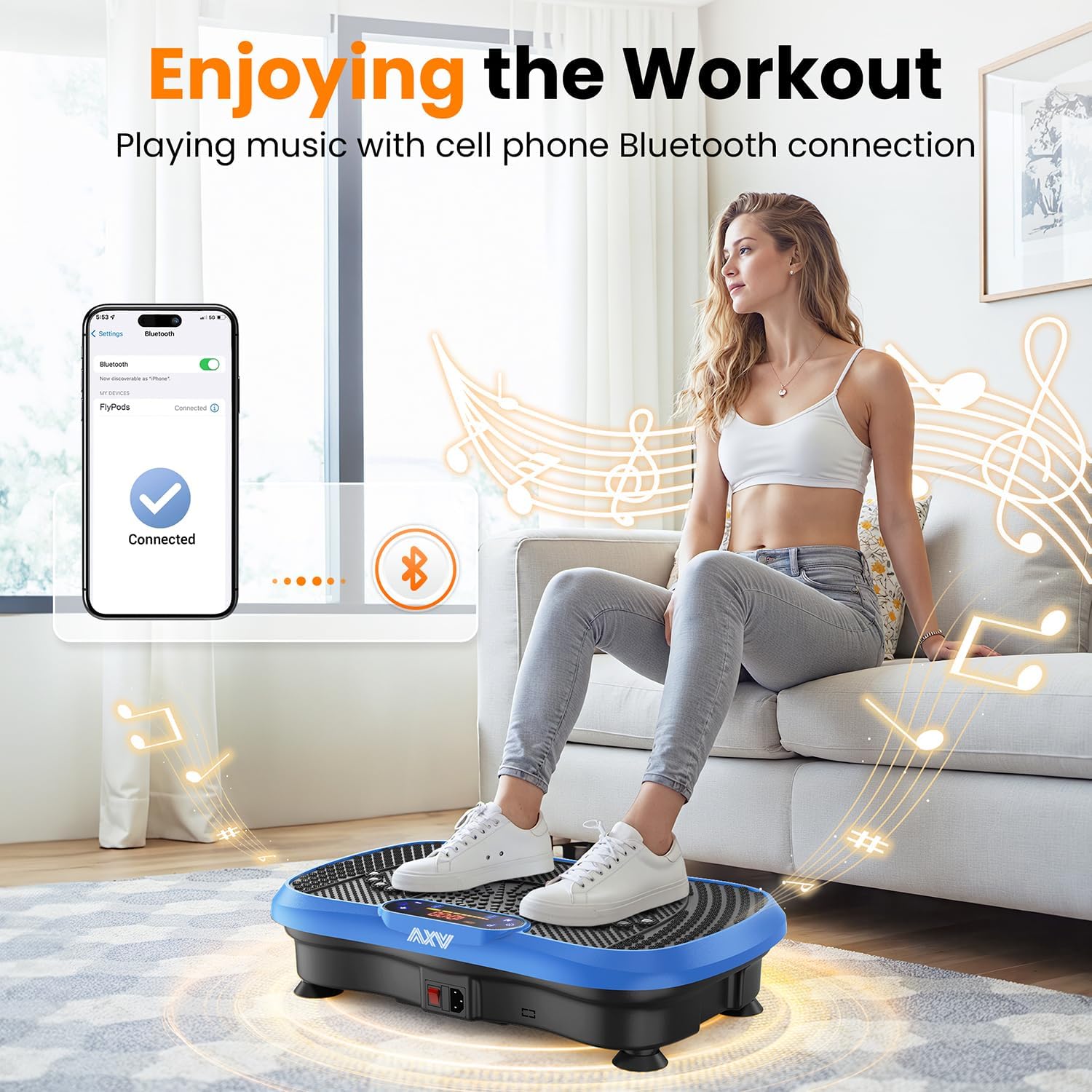 Transform Your Body with the AXV Vibration Plate Fitness Machine - Ultimate Full Body Shaker for Weight Loss and Muscle Toning