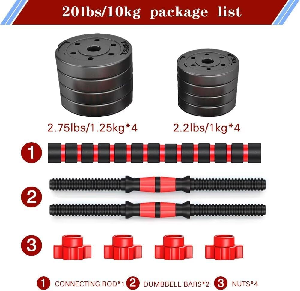 Versatile Adjustable Dumbbell Set - Transformable Weights for Home Gym, Perfect for Men and Women
