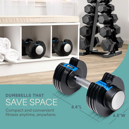 Transform Your Home Workouts with the Lifepro Adjustable Dumbbells Set - Versatile 5-in-1 Weights for Full Body Training