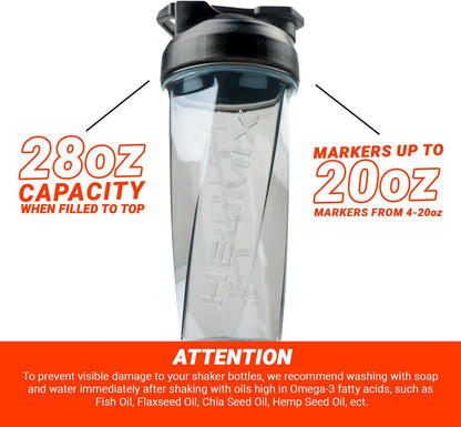 Elevate Your Fitness Game with the Helimix 28 Oz Vortex Blender Shaker Bottle - Effortlessly Mix Protein Shakes and Smoothies Without Whisks!