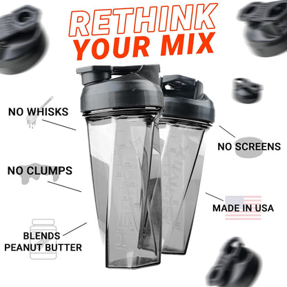 Elevate Your Fitness Game with the Helimix 28 Oz Vortex Blender Shaker Bottle - Effortlessly Mix Protein Shakes and Smoothies Without Whisks!