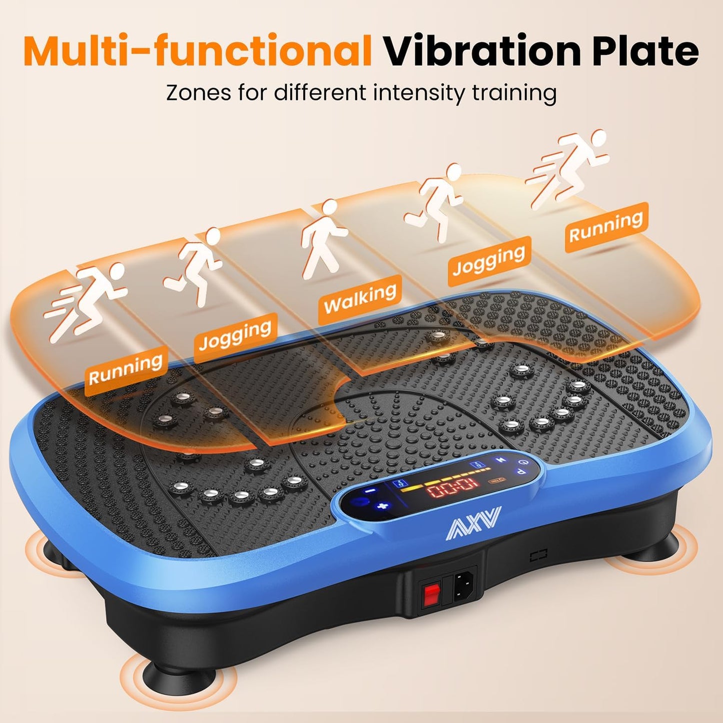 Transform Your Body with the AXV Vibration Plate Fitness Machine - Ultimate Full Body Shaker for Weight Loss and Muscle Toning