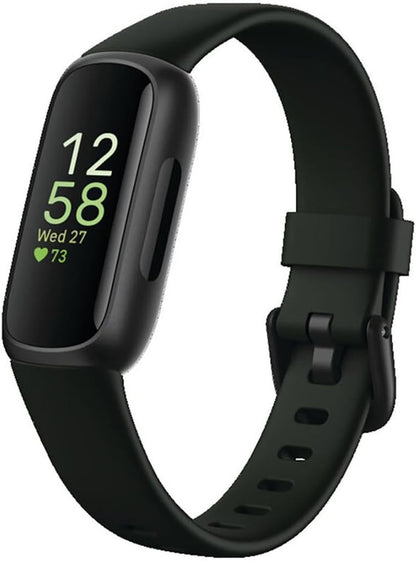 Elevate Your Wellness with the Inspire 3 Health & Fitness Tracker - Stress Management, Sleep Tracking & 24/7 Heart Rate Monitoring in Midnight Zen/Black