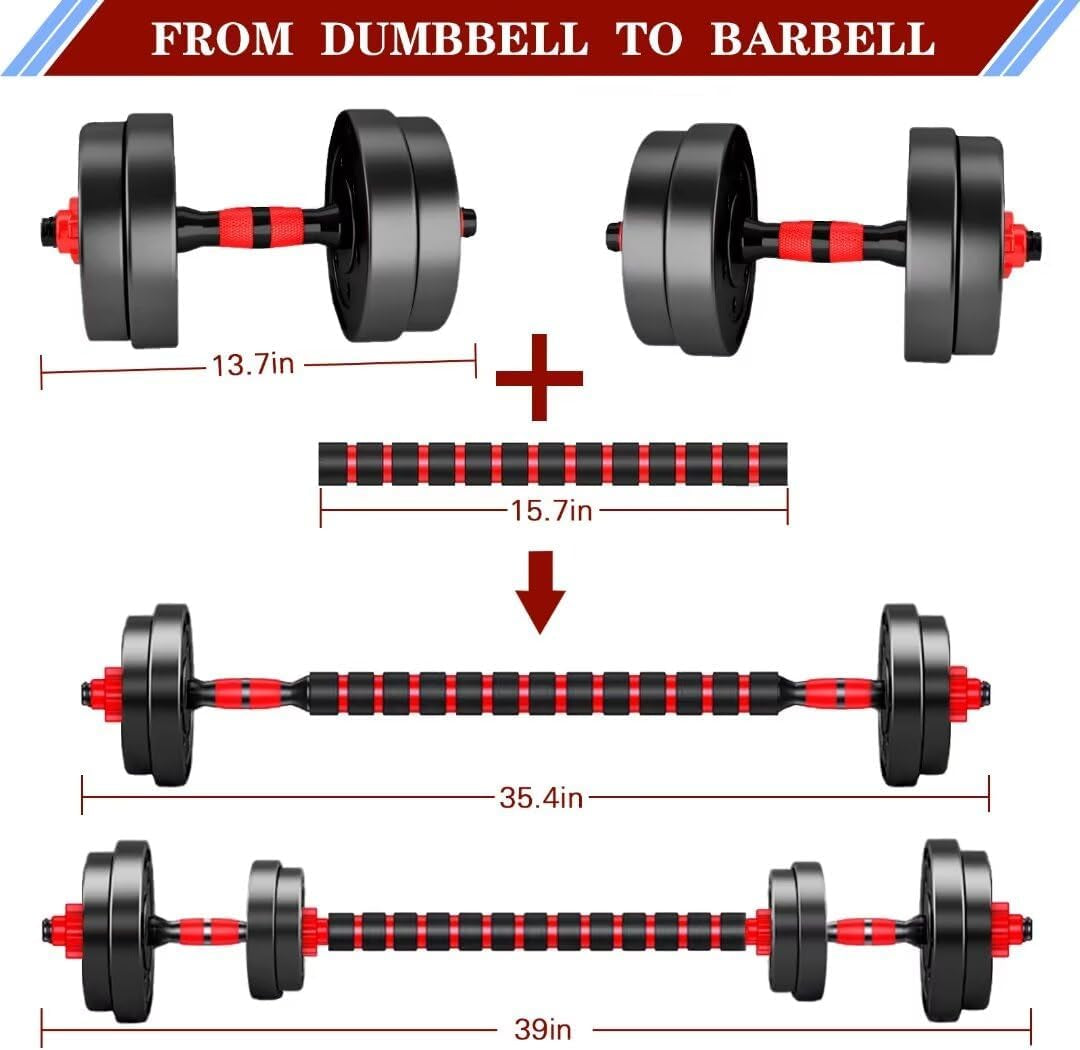 Versatile Adjustable Dumbbell Set - Transformable Weights for Home Gym, Perfect for Men and Women