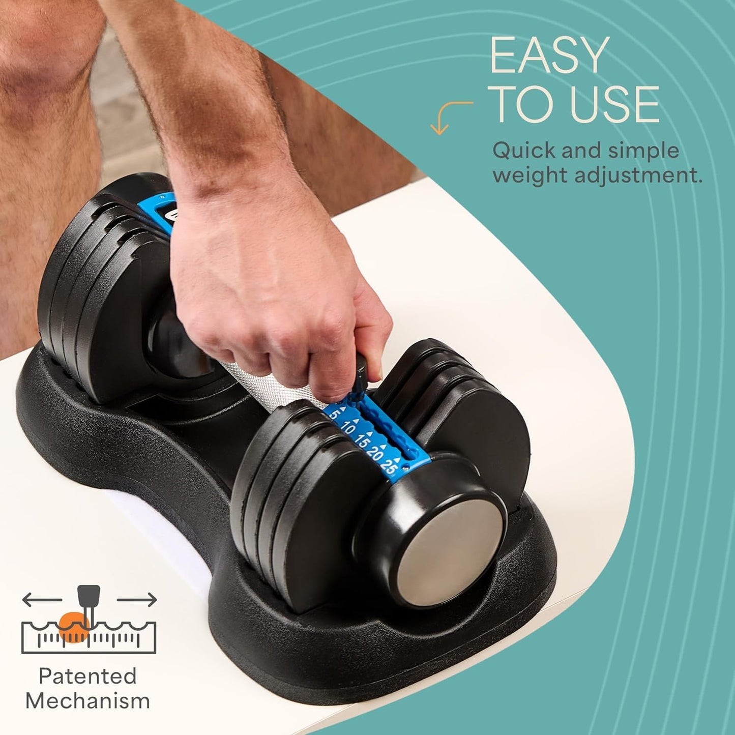 Transform Your Home Workouts with the Lifepro Adjustable Dumbbells Set - Versatile 5-in-1 Weights for Full Body Training