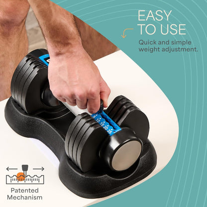 Transform Your Home Workouts with the Lifepro Adjustable Dumbbells Set - Versatile 5-in-1 Weights for Full Body Training