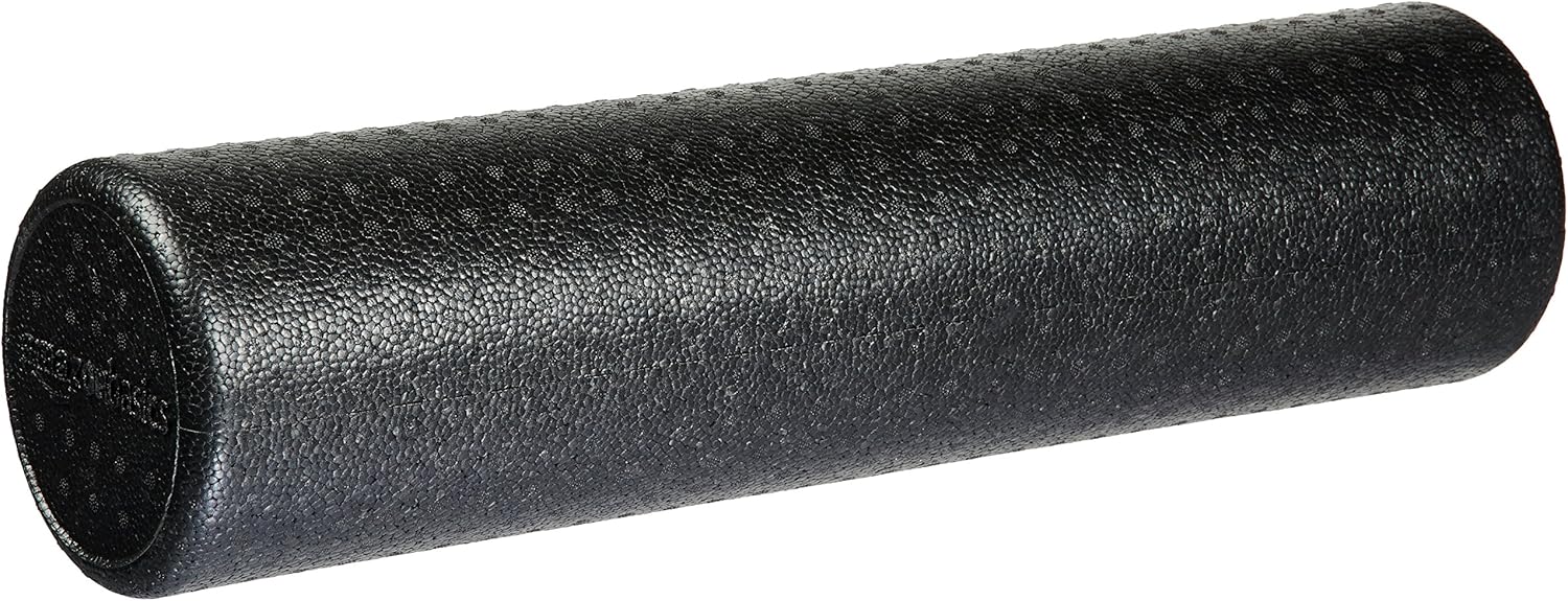 Premium High-Density Foam Roller for Enhanced Balance and Flexibility - 24 Inches in Sleek Black