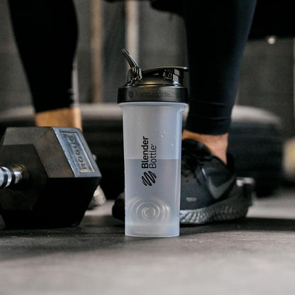 Elevate Your Fitness with the Classic V2 Shaker Bottle - 28-Ounce Clear/Black for Perfect Protein Shakes and Pre-Workout Mixes
