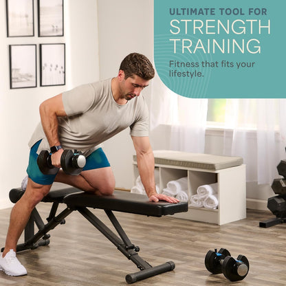 Transform Your Home Workouts with the Lifepro Adjustable Dumbbells Set - Versatile 5-in-1 Weights for Full Body Training