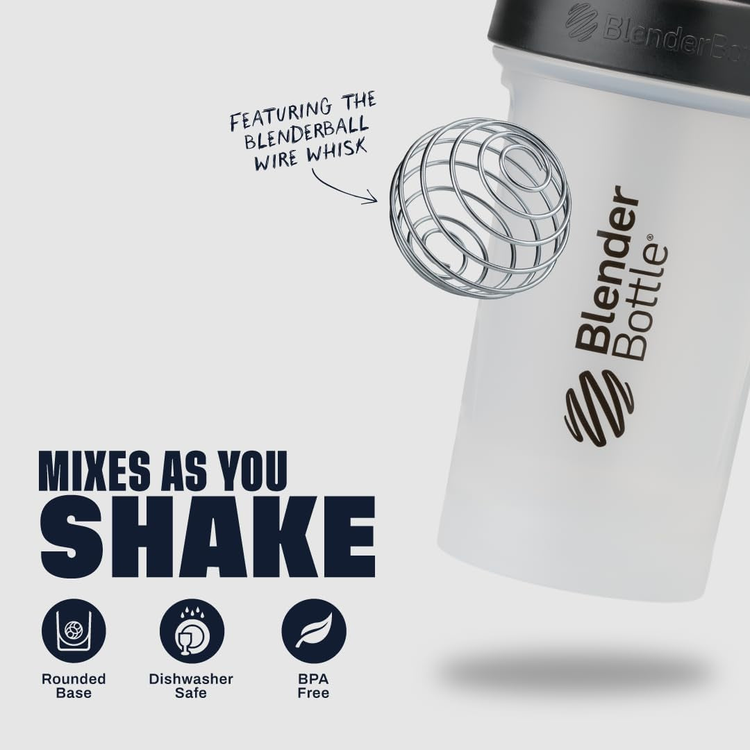 Elevate Your Fitness with the Classic V2 Shaker Bottle - 28-Ounce Clear/Black for Perfect Protein Shakes and Pre-Workout Mixes